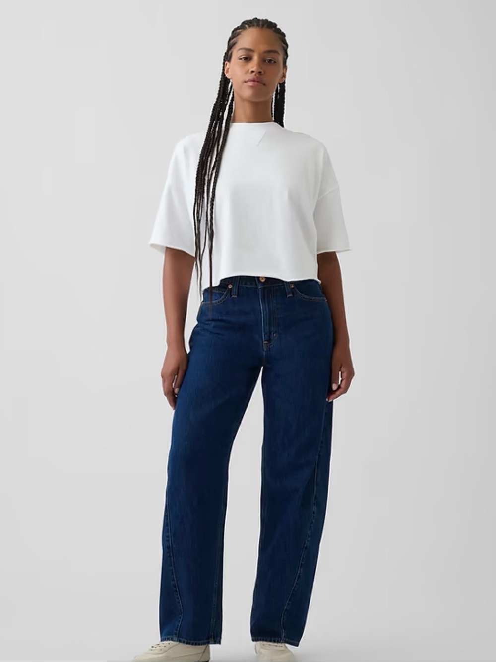 GAP Straight-Leg Jeans in Dark Blue Wash